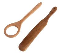 ULTECHNOVO Batidor de Masa Danés de Madera Ergonómico Palito de Masa Pequeño Antiadherente para Mezclar Pan Espátula Multifuncional para Hornear en Cocina Doméstica Reutilizable