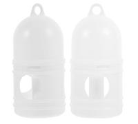 ULTECHNOVO Bebedero de Plástico para Palomas 1 Litro, 2 Unidades, Portátil y Doméstico, Comedero para Codornices y Aves Pequeñas, Accesorio para Jaula y Alimentación de Pájaros