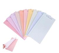 ULTECHNOVO Bloc de Notas Adhesivas para Planificador Diario Papel Versátil y Respaldo Adhesivo, 10 Blocs de 50 Páginas para Organizar Tareas y Sesiones de Lluvia de Ideas