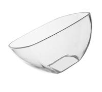 ULTECHNOVO Bol de Ensalada Acrílico Transparente Mediano Cuenco Multifuncional para Frutas Postres Yogur y Snacks Resistente y Elegante para Uso Hogar y Restauración