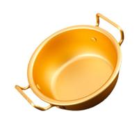 ULTECHNOVO Bol de Ensalada de Aluminio Amarillo con Doble Tazón Multifuncional para Aperitivos Sopa Noodles para Cocina y Actividades Capacidad Grande
