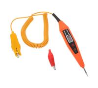 ULTECHNOVO Bolígrafo Comprobador de Circuitos Automotrices Digital Multifunción con Pantalla LCD Sonda Extendida y Cable Herramienta Portátil para Diagnóstico y Prueba de Voltaje Baterías