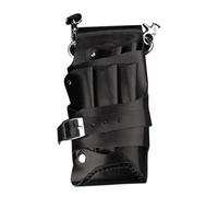 ULTECHNOVO Bolsa de Cintura Negra para Tijeras y Peines de Peluquería Funda Portátil Multiusos para Herramientas de Estilista Almacenamiento Práctico para Barbería y Salón de Belleza