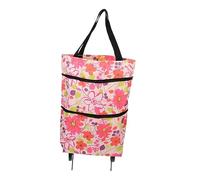 ULTECHNOVO Bolsa de Compras con Ruedas Bolsa Reutilizable de Oxford Resistente y Práctica para Supermercado con Doble Asa para Uso Cómodo Escuela Hogar y