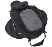 ULTECHNOVO Bolsa Sobredepósito de Motocicleta Negra de Oxford, Magnética | Organizador para Móvil hasta 6,3 Pulgadas, Fijación Estable en Depósito Metálico, Viaje en Moto