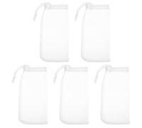 ULTECHNOVO Bolsas de Filtro de Malla Fina de Nylon para Acuario 180 Micrones con Cordón Reutilizables 5 Piezas para Sistemas de Filtración en Acuarios de Agua Dulce