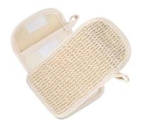 ULTECHNOVO Bolsas de Jabón de Algodón y Lino para Lavar el Rostro Diseño de Gancho y Lazo, Almacenamiento Práctico de Jabón, Paquete de 2 Unidades para Limpieza y Exfoliación
