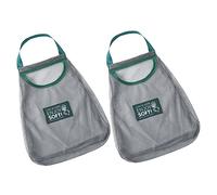 ULTECHNOVO Bolsas De Malla Colgantes para Verduras y Ajo, 2 Unidades, Color Verde, Ventiladas y Transpirables, Organizador Compacto para Cocina y Almacenamiento Doméstico