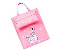 ULTECHNOVO Bolso Escolar Adorable de Tela Oxford Rosa Cierre de Cremallera y Diseño Plegable, Adecuado para Ir a Clase o Hacer la Compra Supermercado