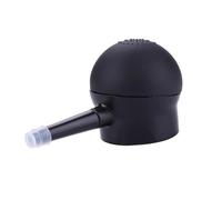 ULTECHNOVO Boquilla de Pulverización para Fibras Capilares Negra de Silicona, Aplicador Fácil de Usar y Ahorro de Fibra para Salón y Cuidado del Cabello