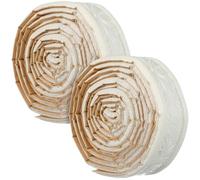 ULTECHNOVO - Borde de papel pintado adhesivo, 228,00 x 4,50 x 0,50 cm, 2 rollos de vinilo adhesivo para zócalos y paredes decoración de pared para cocina baño bar