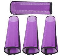 ULTECHNOVO Botas de Malla Transpirable para Patas de Caballo Púrpura, Diseño Barras de Soporte Integradas y Fácil de Poner, Pack de 4 Piezas para Protección Antimoscas en Equitación