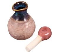 ULTECHNOVO Botella de Cerámica para Perfume y Aceite Esencial Botella Rellenable de Boca Ancha Color Rosa Decoración Práctica para Hogar y Escritorio Adecuado para Aceites y Líquidos