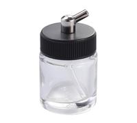 ULTECHNOVO Botellas Tapa y Adaptador de Aerógrafo de 22cc de Transparente Recargables para Pintura Rápida y Uso Profesional en Modelismo y Aerografía