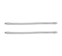 ULTECHNOVO Brazo de Luz Flexible para Foco con Rosca y Base de Liberación Rápida, Brazo de Hierro Plateado Ajustable en Ángulo, Paquete de 2 Piezas para Accesorios de Iluminación