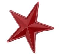 ULTECHNOVO Broche de Estrella Roja de 5 Puntas de Aleación de Zinc, Pin de Solapa Vintage Chino Grande para Mujer y Hombre, Broche Metálico Decorativo para Ropa y Accesorios Estilo Retro