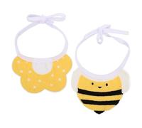 ULTECHNOVO Bufanda para Perro Pequeña Ajustable de Algodón Diseño de Abeja y Flor Amarilla, Pañuelo para Mascotas Cómodo y Ligero, Accesorio para Perros y Gatos en Fiestas y Paseos