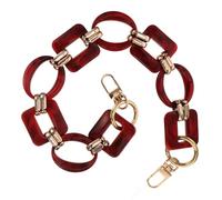ULTECHNOVO Cadena para Bolso Retro de Resina Roja, Ligera y Decorativa, Accesorio Único para Decoración de Bolsos en Navidad y Día de San Valentín