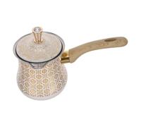 ULTECHNOVO Cafetera Turca de Acero Inoxidable 720 Ml Tapa y Asa Lateral Calentador Manual para Leche Mantequilla y Café Espresso Compatible Estufa de Gas Inducción y Fogata