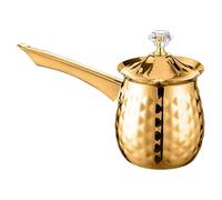 ULTECHNOVO Cafetera Turca para Hacer Café Árabe Calentador de Leche Vintage de 600ml de Acero Inoxidable Dorado Adecuado para Cocina y Hogar