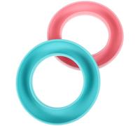 ULTECHNOVO Caja de Almacenamiento para Bobinas de Máquina de Coser Organizador Portabobinas de Plástico Protector de Bobinas Portátil Color Azul Claro y Rosa 2 Piezas Herramienta de