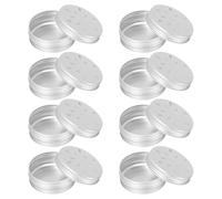 ULTECHNOVO Caja de Entrenamiento para Perros 80ml 8 Unidades Tapa de Aluminio Rosca y Orificios para Trabajo de Olfato Detección Perros de Trabajo Suministros