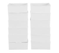 ULTECHNOVO Caja de Interruptores Empotrada 86 Tipo 12 Piezas Blancas Resistente al Fuego a Prueba de Polvo Tornillos Metálicos Duraderos Caja de Conexiones Profunda para Montaje en