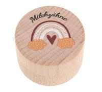 ULTECHNOVO Caja de Madera para Dientes de Leche Almacenamiento Seguro y Diseño de Dibujos Animados Decoración del Hogar