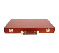 ULTECHNOVO Caja de Madera para Pintura Asa, Estuche Organizador Ligero para Acuarelas y Óleos, Caja de Almacenamiento para Pinceles y Bolígrafos, Adecuado para Estudiantes y Artistas