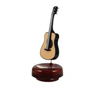 ULTECHNOVO Caja De Música De Mesa De Guitarra Miniatura Caja De Melodía Vintage con Mecanismo De Cuerda Decoración De Escritorio para Instrumentos Musicales Obsequio De Cumpleaños