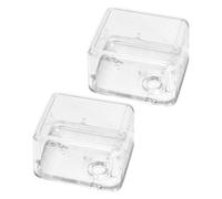 ULTECHNOVO Caja de Música Transparente para Bricolaje 2 Unidades, Estuche Plástico Bobinadora para Reparación y Almacenamiento de Piezas, Reemplazo Duradero para Proyectos DIY