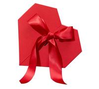 ULTECHNOVO Caja de Obsequio para Boda Forma de Corazón Rojo Caja de Almacenamiento Ligera E Hipoalergénica para Dulces y Flores Contenedor Portátil para Regalos y Recuerdos de Boda