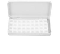ULTECHNOVO Caja de Pigmentos de Acuarela Vacía Práctica de Plástico y Hierro para Estudiantes y Aficionados que Mantiene el Escritorio Organizado