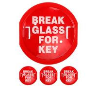 ULTECHNOVO Caja de Seguridad para Llaves de Emergencia Roja de Pared 4 Piezas Multifuncional para Puertas de Salida Compatible Cajas de Extintores Almacenamiento Seguro para Llavero