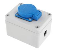 ULTECHNOVO Caja Eléctrica Ip65 Resistente Intemperie para Enchufes Exteriores Protección para Bebés y Material Abs Adecuado para Jardín y Eventos al Aire Libre