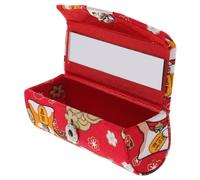 ULTECHNOVO Caja Portátil para Lápiz Labial Estilo Japonés con Espejo Diseño Compacto y Decorativo Soporte para Labial Almacenamiento Seguro y Práctico para Maquillaje Diario