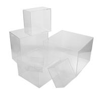 ULTECHNOVO Cajas de Exhibición Acrílicas Transparentes 6 Piezas Cubo Acrílico Pequeño para Joyería y Figuras Elevadores para Buffet y Decoración de Hogar Soportes Versátiles para