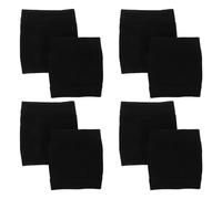 ULTECHNOVO Calcetines de Baile Negros para Hombres y Mujeres, Fundas de Poliéster Ligeras para Zapatos de Danza, Ideales para Clases de Baile Contemporáneo, Pack de 4 Pares