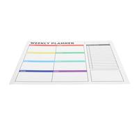 ULTECHNOVO Calendario Semanal Pizarra Blanca Adhesiva Pvc 30x40 Cm Removible Pegatina Borrado en Seco para Oficina Hogar Escuela Planificador Semanal Organizador de Tareas