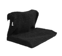ULTECHNOVO Cama Colgante Radiador para Gatos, Hamaca Cálida de Invierno | Estructura de Hierro, Tejido de Poliéster y Lino, Color Negro, para Gatos y Mascotas, Fácil de Guardar