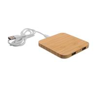 ULTECHNOVO Cargador inalámbrico para Escritorio de Madera con protocolo Dual QC/PD - Estación de Carga Ligera para teléfonos y Smart Watches, Adecuado para escritorios concurridos