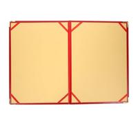 ULTECHNOVO Carpeta de Documentos Anillas Roja para Organizar Papeles y Tarjetas, Útil para Uso en Oficina y Presentaciones Escolares