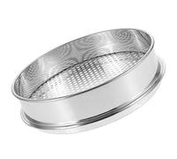 ULTECHNOVO Cedazo De Tierra Redondo De Acero Inoxidable 20 Cm Agujeros De 6 Mm Para Jardinería, Cedazo De Clasificación Multiusos Para Exterior y Hogar, Filtro De Suelo Seguro y Duradero