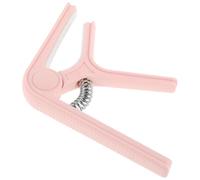 ULTECHNOVO Cejilla para Guitarra Acústica y Eléctrica y Ukelele, Capo Compacto Antideslizante de Silicona y Plástico, Accesorio Portátil de 9,5x7,5x1,2 Cm para Transposición Rápida y
