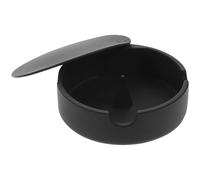 ULTECHNOVO Cenicero con Tapa Resistente Al Desgaste De Silicona para Escritorio Cenicero Redondo a Prueba De Rotura Compacto para Sala De Estar