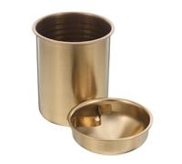 ULTECHNOVO Cenicero De Acero Inoxidable Clásico con Tapa para Exteriores Cenicero Antihumo para Patio o Interior para Camping