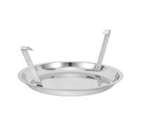 ULTECHNOVO Cenicero de Metal para Barbacoa de Carbón de 27cm, Recogedor de Cenizas Portátil, Fácil de Limpiar, Seguro y Reutilizable para Parrilla y Cocina al Aire Libre