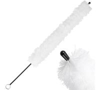 ULTECHNOVO Cepillo de Algodón para Limpieza de Flauta Blanco, Práctico y Fácil de Usar con Cabeza de Limpieza y Mango de Alambre Retorcido para Accesorios de Instrumentos Musicales