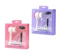 ULTECHNOVO Cepillos Faciales de Silicona que Previene Arrugas y Reafirma el Tejido Facial Juego de 2 Color Aleatorio Rodillo de Jade Doble Cara para Masaje y Limpieza Profunda