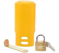 ULTECHNOVO Cerradura de Grifo de Agua Exterior Naranja de Metal Resistencia al Envejecimiento para Protección en Grifos y Fregaderos en Jardines y Oficinas